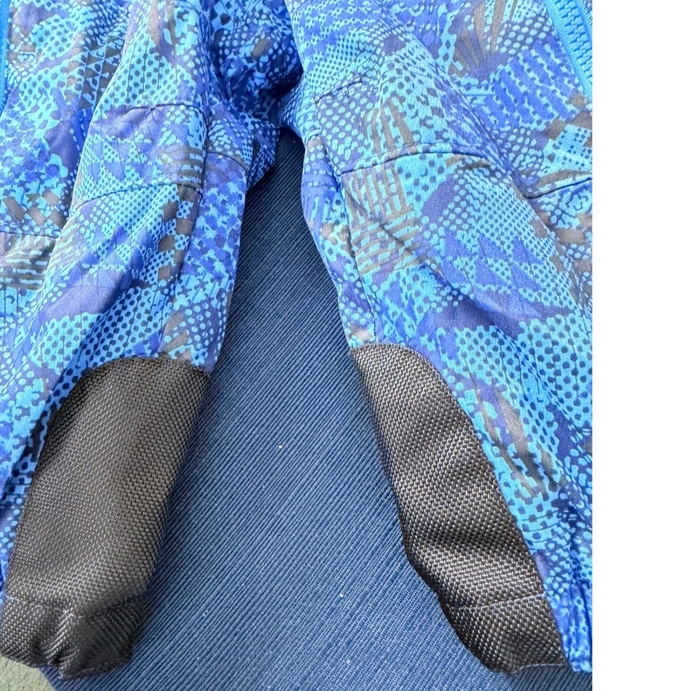 REI Toddler 2T Blue Geometric Print Fleece Lined Durable Ski Snowsuit Bunting - Picture 10 of 16